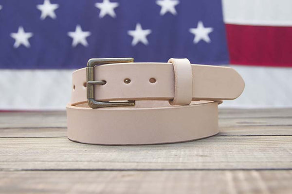 1.5" | Natural Leather Belt